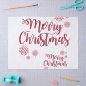 クリスマスティッシュペーパー、メリークリスマス 薄葉紙 (クラフト)