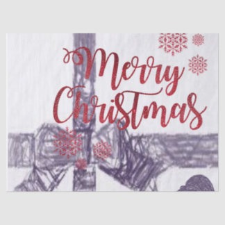 クリスマスティッシュペーパー、メリークリスマス 薄葉紙