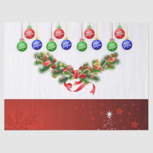 クリスマスティッシュペーパー 薄葉紙 (正面)