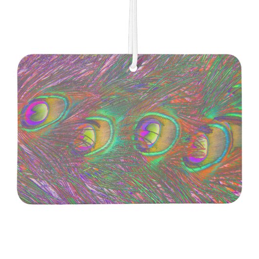 クリスマスティンセルピーコックの羽根 カーエアーフレッシュナー (正面)