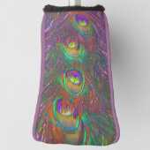 クリスマスティンセルピーコックの羽根 ゴルフヘッドカバー (回転90)