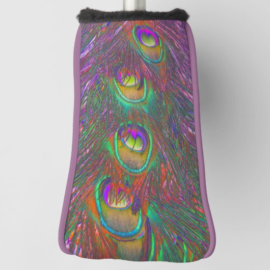 クリスマスティンセルピーコックの羽根 ゴルフヘッドカバー (回転90)