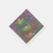 クリスマスティンセルピーコックの羽根 スタンダードカクテルナプキン (角)