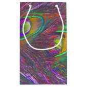 クリスマスティンセルピーコックの羽根 スモールペーパーバッグ (裏面)