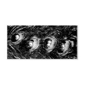 クリスマスティンセルピーコックの羽根 ラバースタンプ (インプリント)