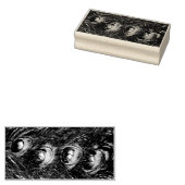 クリスマスティンセルピーコックの羽根 ラバースタンプ (押印)