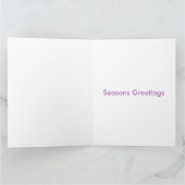 クリスマスティンセルピーコックフェザーグリーティングカード カード (内部)