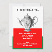 クリスマスティーの招待状 招待状 (正面)