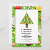 クリスマスティーの招待 招待状 (正面)