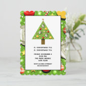 クリスマスティーの招待 招待状 (スタンド正面)