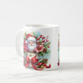 クリスマスティーカップサンタ2 コーヒーマグカップ (正面左)