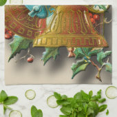 クリスマスティータオル贈り物 キッチンタオル (折り畳み)