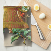 クリスマスティータオル贈り物 キッチンタオル (四つ折り)