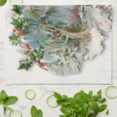 クリスマスティータオル キッチンタオル (折り畳み)