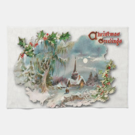 クリスマスティータオル キッチンタオル