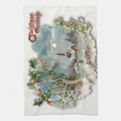 クリスマスティータオル キッチンタオル (縦)