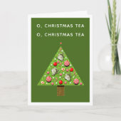 クリスマスティーテンプレート招待状 シーズンカード (正面)