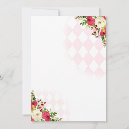 クリスマスティーバースデーパーティータイムフォーティーパーティー 招待状 (裏面)