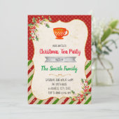 クリスマスティーパーティの招待状 招待状 (スタンド正面)