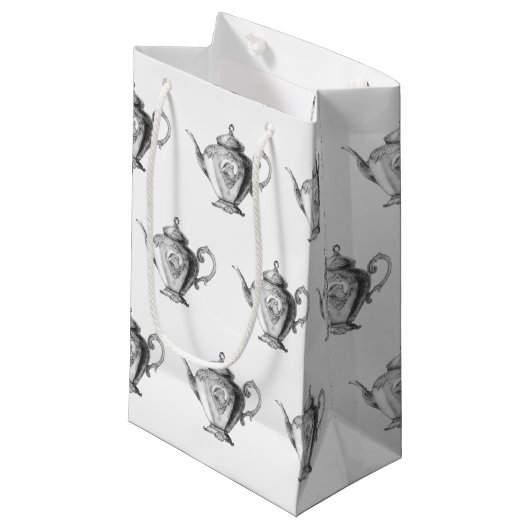 クリスマスティーパーティーティーポット スモールペーパーバッグ (正面アングル)