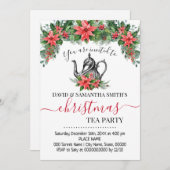 クリスマスティーパーティーホリデーティーパーティー シーズンカード (正面/裏面)