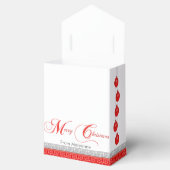 クリスマスティーパーティーレッドレースティーポット フェイバーボックス (オープン)