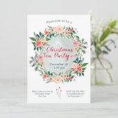 クリスマスティーパーティー冬フローラ 招待状 (スタンド正面)