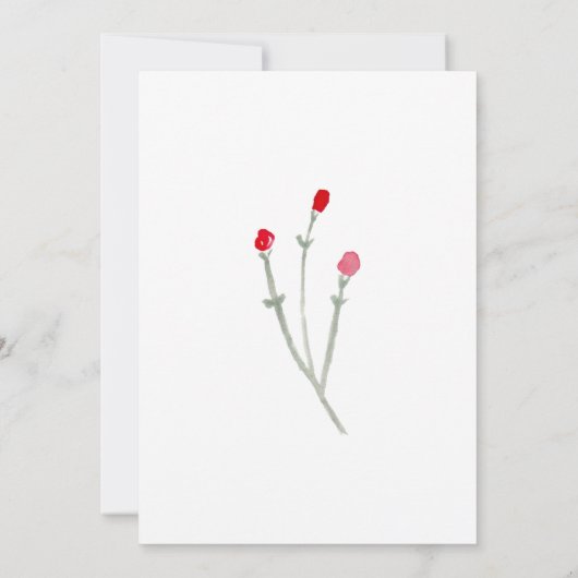 クリスマスティーパーティー冬フローラ 招待状 (裏面)