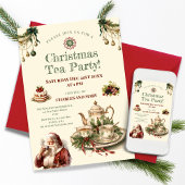 クリスマスティーパーティー招待状テンプレート 招待状
