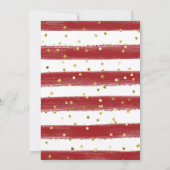 クリスマスティーパーティー誕生日ガールパールティー 招待状 (裏面)