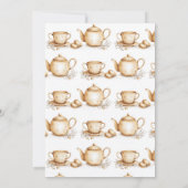 クリスマスティーパーティー ミニマリスト エレガント ボヘミアン 招待状 (裏面)