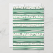 クリスマスティー – レックス恐竜ツツ誕生日ガール 招待状 (裏面)