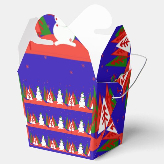 クリスマステイクアウトボックス – お気に入りボックスギフト – クリスマス フェイバーボックス (オープン)