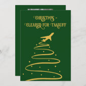 クリスマステイクオフカード 招待状 (正面/裏面)