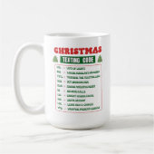 クリスマステキストコード コーヒーマグカップ (左)