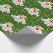 クリスマステディベアラッピング紙 ラッピングペーパー (角)