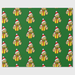 クリスマステディベアラッピング紙 ラッピングペーパー