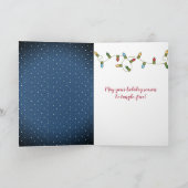 クリスマステディベアーズインホリデーライト カード (内部)