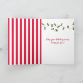 クリスマステディベアーズインホリデーライト カード (内部)