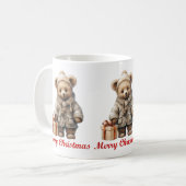 クリスマステディベアーマグ コーヒーマグカップ (正面左)