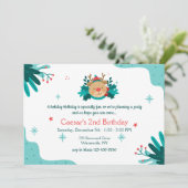 クリスマステディベア誕生日パーティー 招待状 (スタンド正面)