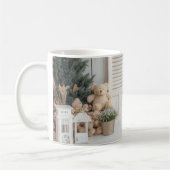 クリスマステディベア陶器マグ コーヒーマグカップ (左)