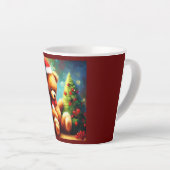 クリスマステディベア1 カフェラテマグ (右アングル)