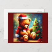 クリスマステディベア1 シーズンポストカード (正面/裏面)