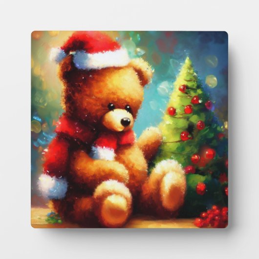 クリスマステディベア1 フォトプラーク (正面)