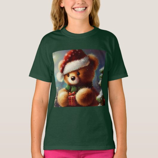 クリスマステディベア2 Tシャツ (正面)