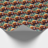 クリスマステディベア3 ラッピングペーパー (角)