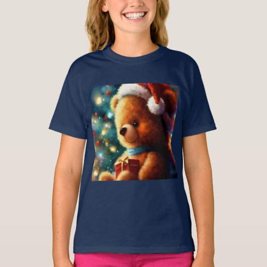 クリスマステディベア3 Tシャツ (正面)