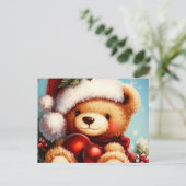 クリスマステディベア4 シーズンポストカード (スタンド正面)