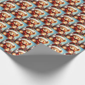 クリスマステディベア4 ラッピングペーパー (角)